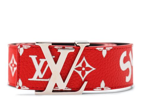 supreme x louis vuitton belt|supreme initiales belt 40mm.